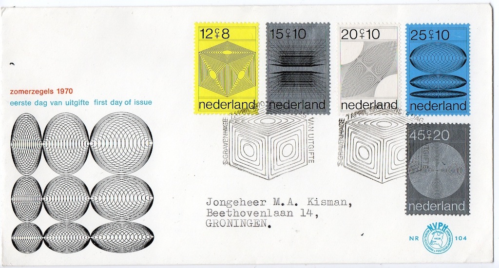 1970 zomerzegels, first day issue